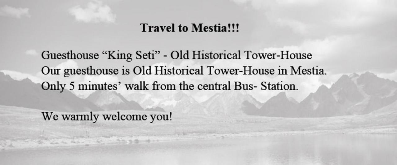 Guesthaus King Seti Hotel Mestia Exterior foto